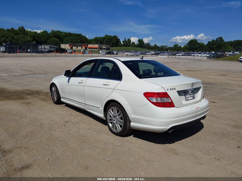 2009 Mercedes-benz C class VIN WDDGF54X99F234428 IAAI salvage auction — FRONT & REAR, Salvage (Tennessee), sold $25 on 2026-07-15 (photo 3)