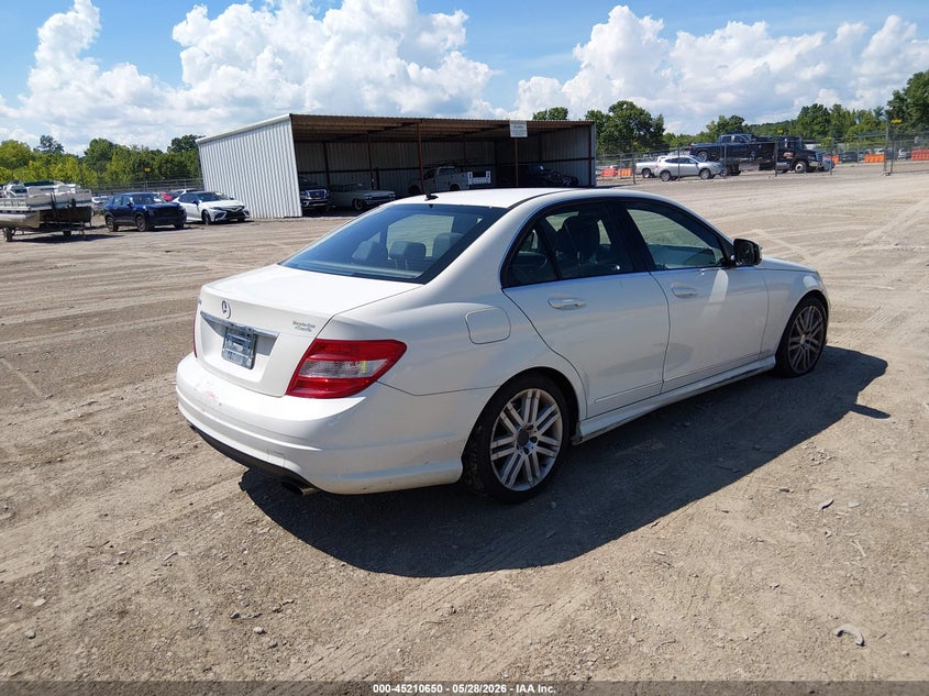 2009 Mercedes-benz C class VIN WDDGF54X99F234428 IAAI salvage auction — FRONT & REAR, Salvage (Tennessee), sold $25 on 2026-07-15 (photo 4)