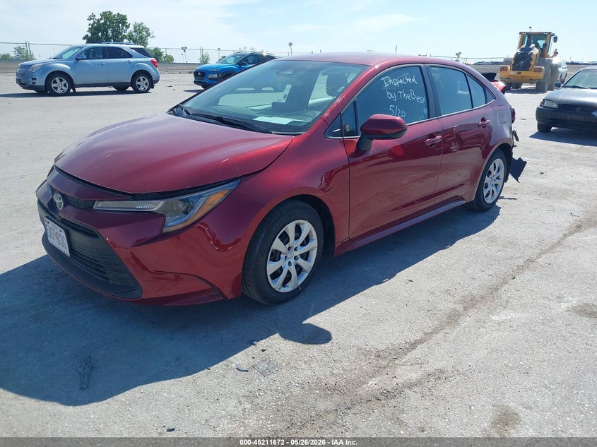 2026 Toyota Corolla VIN 5YFB4MDE6TP426926 IAAI salvage auction — REAR END, Salvage Title, sold $2,550 on 2026-07-21 (photo 2)