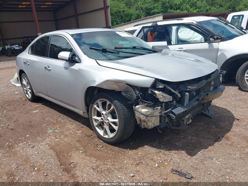 2014 Nissan Maxima VIN 1N4AA5AP7EC910251 IAAI salvage auction — FRONT END, Salvage Title, sold $250 on 2026-07-22 (photo 1)