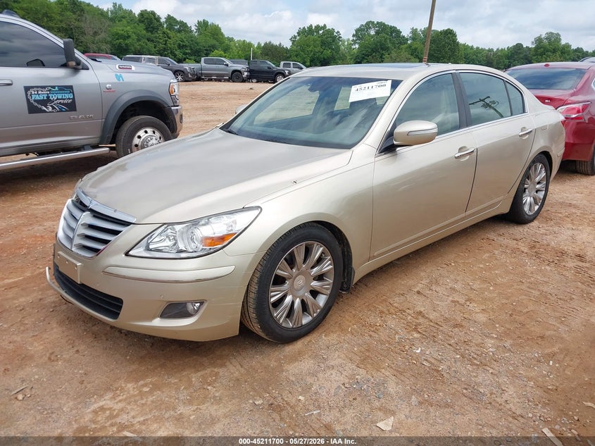 2009 Hyundai Genesis VIN KMHGC46EX9U033508 IAAI salvage auction — FRONT END, Salvage (North Carolina), sold $450 on 2026-07-08 (photo 2)