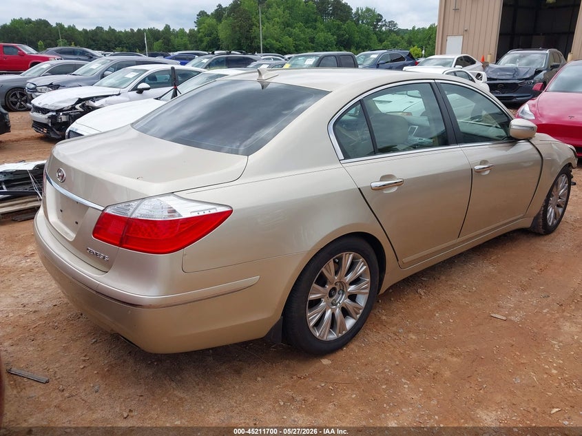 2009 Hyundai Genesis VIN KMHGC46EX9U033508 IAAI salvage auction — FRONT END, Salvage (North Carolina), sold $450 on 2026-07-08 (photo 4)