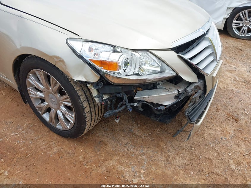 2009 Hyundai Genesis VIN KMHGC46EX9U033508 IAAI salvage auction — FRONT END, Salvage (North Carolina), sold $450 on 2026-07-08 (photo 6)