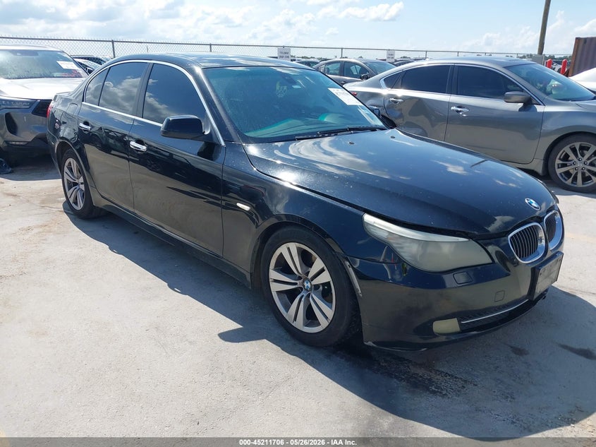2010 BMW 5 series VIN WBANU5C55AC366337 IAAI salvage auction — LEFT FRONT, Original (Texas), sold $300 on 2026-07-23 (photo 1)