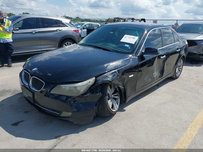 2010 BMW 5 series VIN WBANU5C55AC366337 IAAI salvage auction — LEFT FRONT, Original (Texas), sold $300 on 2026-07-23 (photo 2)
