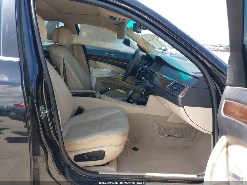 2010 BMW 5 series VIN WBANU5C55AC366337 IAAI salvage auction — LEFT FRONT, Original (Texas), sold $300 on 2026-07-23 (photo 5)
