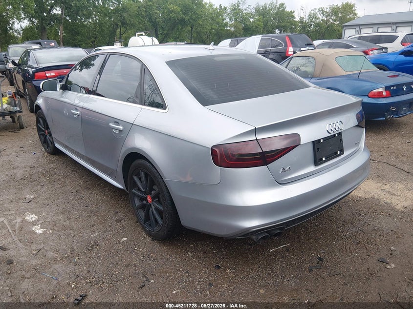 2015 Audi A4 VIN WAUBFAFL1FN005246 IAAI salvage auction — RIGHT FRONT, Clear (Indiana), sold $2,125 on 2026-07-08 (photo 3)