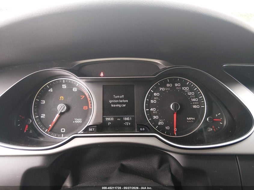 2015 Audi A4 VIN WAUBFAFL1FN005246 IAAI salvage auction — RIGHT FRONT, Clear (Indiana), sold $2,125 on 2026-07-08 (photo 7)