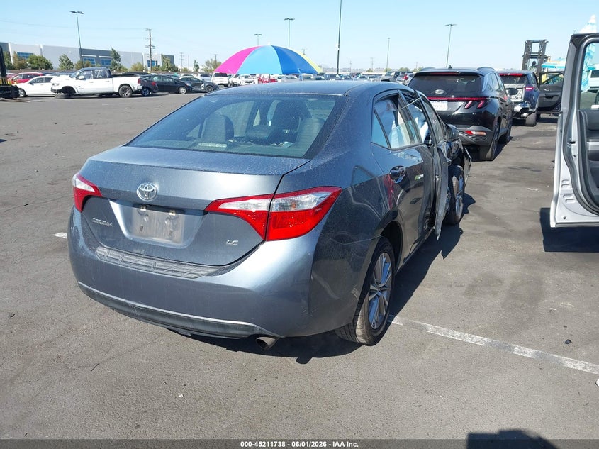 2014 Toyota Corolla VIN 5YFBURHE0EP016763 IAAI salvage auction — RIGHT SIDE, Salvage Title, sold $1,750 on 2026-07-24 (photo 4)