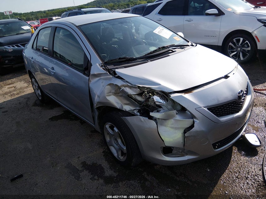 2010 Toyota Yaris VIN JTDBT4K31A4066422 IAAI salvage auction — RIGHT FRONT, Clear (Oklahoma), sold $1,750 on 2026-07-14 (photo 1)