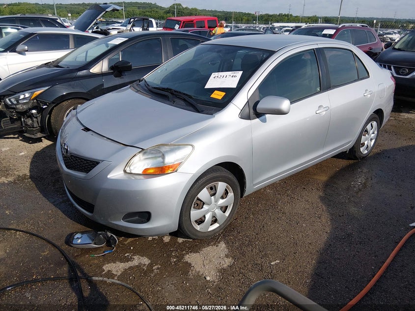 2010 Toyota Yaris VIN JTDBT4K31A4066422 IAAI salvage auction — RIGHT FRONT, Clear (Oklahoma), sold $1,750 on 2026-07-14 (photo 2)