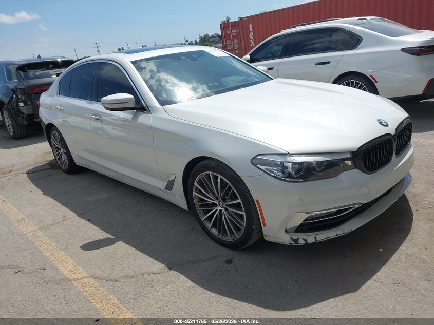 2017 BMW 5er VIN WBAJA5C33HG896203 IAAI salvage auction — REAR END, Salvage Title, sold $7,700 on 2026-07-09 (photo 1)