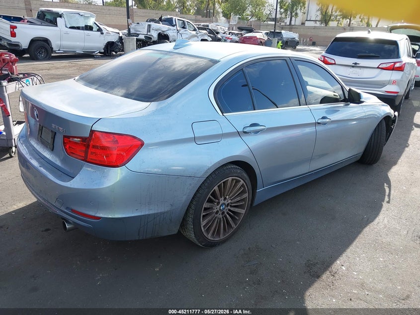 2014 BMW 3er VIN WBA3A9C59EF479283 IAAI salvage auction — LEFT FRONT, Salvage Title, sold $1,725 on 2026-07-10 (photo 4)