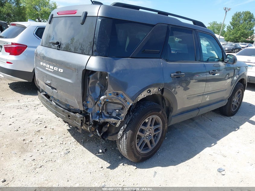 2025 Ford Bronco sport VIN 3FMCR9BN6SRE91723 IAAI salvage auction — REAR END, Salvage Title, sold $7,300 on 2026-07-31 (photo 4)
