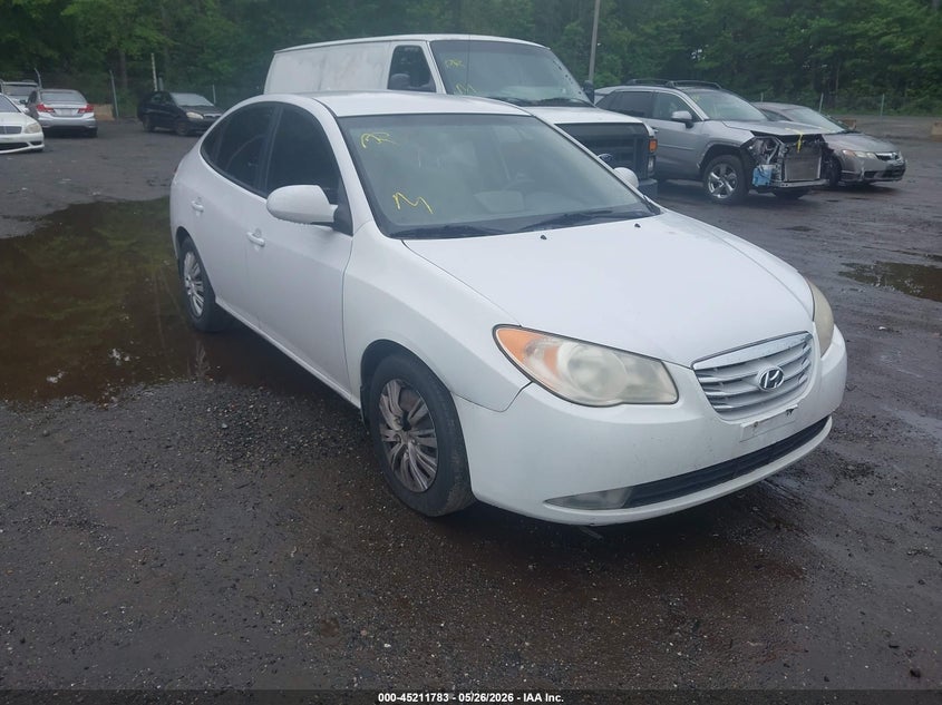 2010 Hyundai Elantra VIN KMHDU4ADXAU016128 IAAI salvage auction — NORMAL WEAR, Clear (Maryland), sold $400 on 2026-07-08 (photo 1)