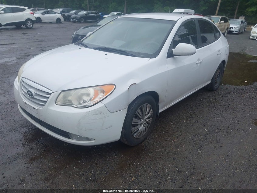 2010 Hyundai Elantra VIN KMHDU4ADXAU016128 IAAI salvage auction — NORMAL WEAR, Clear (Maryland), sold $400 on 2026-07-08 (photo 2)