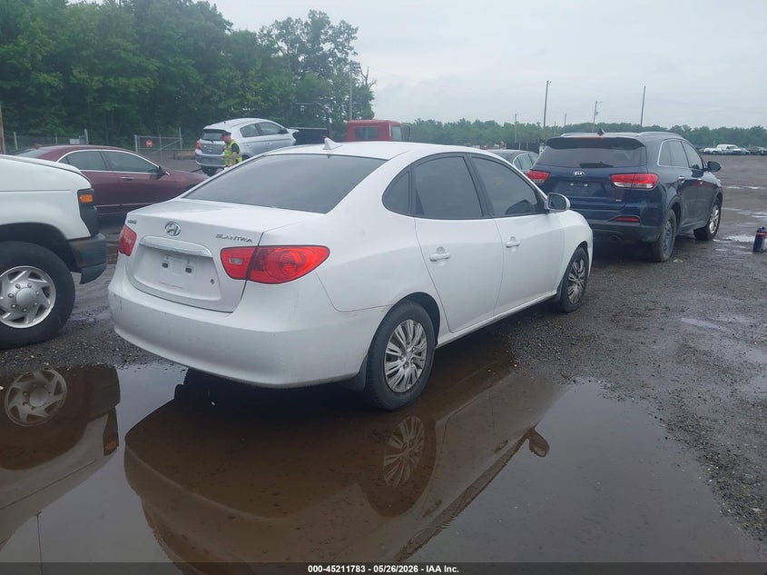 2010 Hyundai Elantra VIN KMHDU4ADXAU016128 IAAI salvage auction — NORMAL WEAR, Clear (Maryland), sold $400 on 2026-07-08 (photo 4)