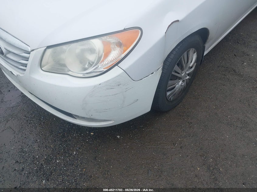 2010 Hyundai Elantra VIN KMHDU4ADXAU016128 IAAI salvage auction — NORMAL WEAR, Clear (Maryland), sold $400 on 2026-07-08 (photo 6)