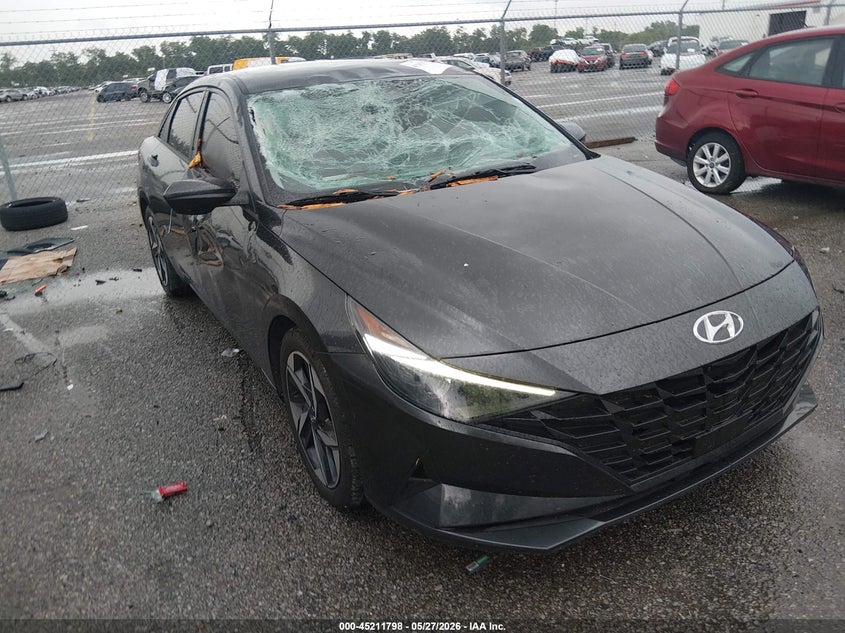 2023 Hyundai Elantra VIN 5NPLS4AG8PH103299 IAAI salvage auction — WATER/FLOOD, Salvage Title, sold $3,200 on 2026-07-21 (photo 1)