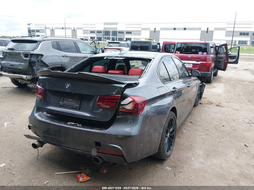 2018 BMW 3er VIN WBA8B7C54JA573005 IAAI salvage auction — FRONT & REAR, Salvage Title, sold $4,475 on 2026-09-10 (photo 4)