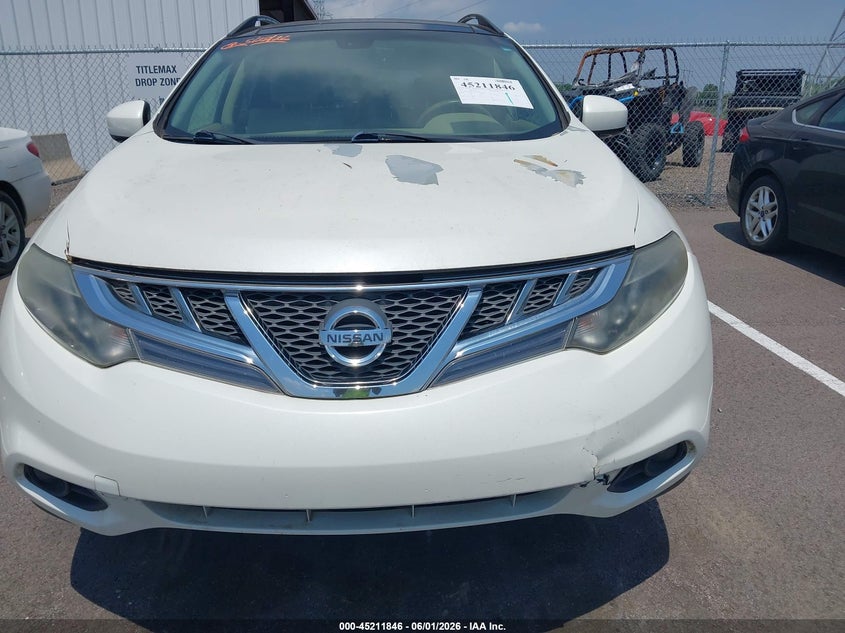 2014 Nissan Murano VIN JN8AZ1MU3EW404187 IAAI salvage auction — FRONT END, Clear (Tennessee), sold $225 on 2026-07-11 (photo 6)