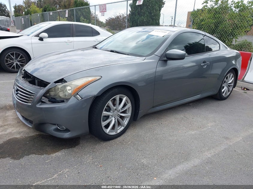 2013 Infiniti G VIN JN1CV6EK7DM922553 IAAI salvage auction — FRONT END, Salvage Title, sold $2,100 on 2026-07-13 (photo 2)