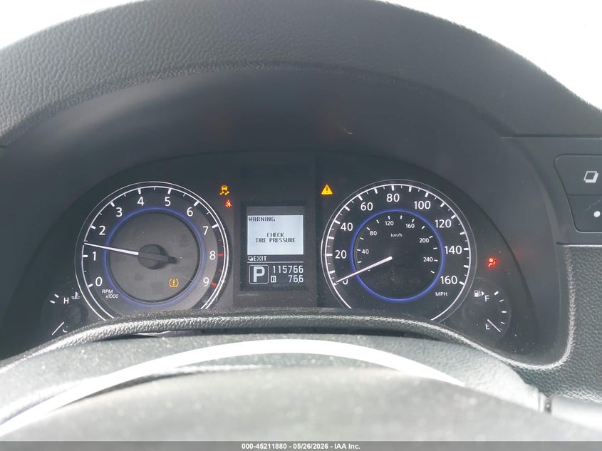 2013 Infiniti G VIN JN1CV6EK7DM922553 IAAI salvage auction — FRONT END, Salvage Title, sold $2,100 on 2026-07-13 (photo 7)