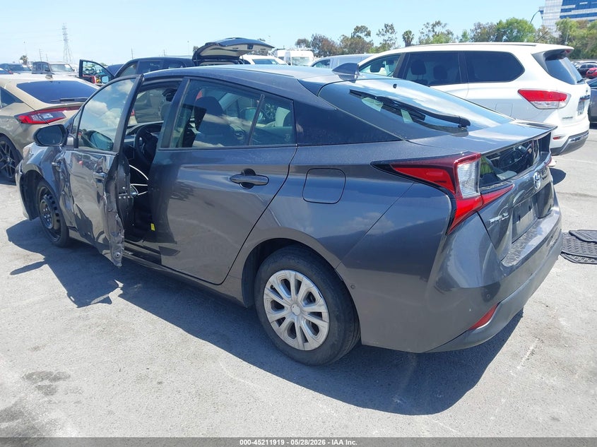 2021 Toyota Prius VIN JTDKAMFU9M3149261 IAAI salvage auction — SIDE, Salvage Title, sold $4,800 on 2026-07-23 (photo 3)