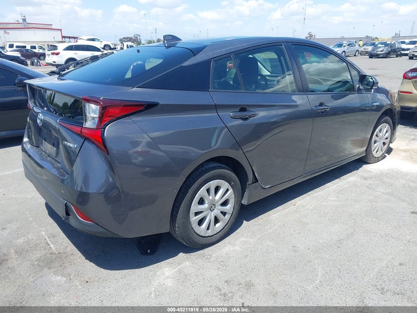 2021 Toyota Prius VIN JTDKAMFU9M3149261 IAAI salvage auction — SIDE, Salvage Title, sold $4,800 on 2026-07-23 (photo 4)