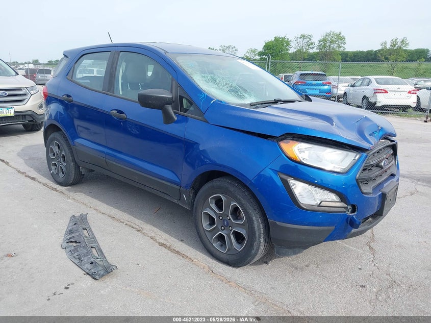 2018 Ford Ecosport VIN MAJ3P1RE4JC186015 IAAI salvage auction — FRONT END, Salvage Title, sold $1,450 on 2026-07-14 (photo 1)