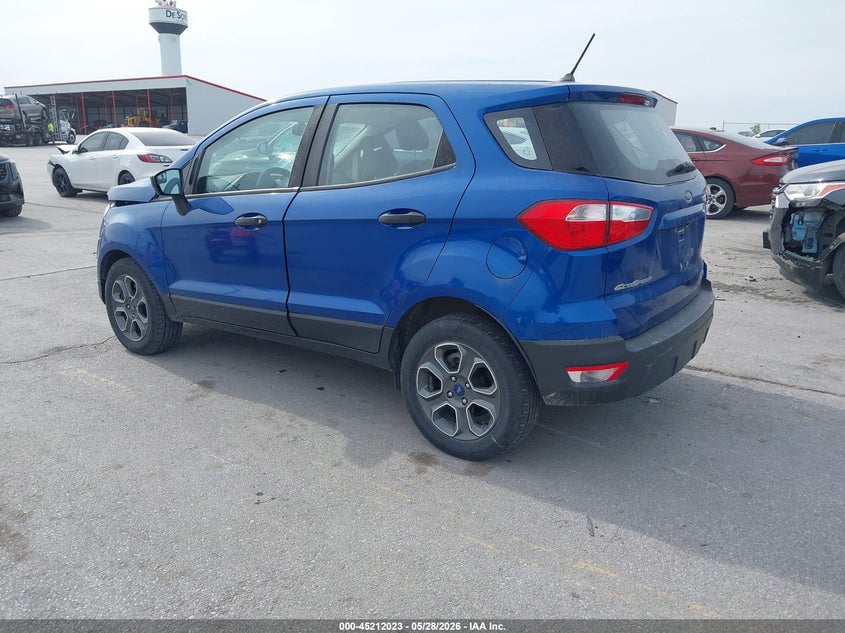 2018 Ford Ecosport VIN MAJ3P1RE4JC186015 IAAI salvage auction — FRONT END, Salvage Title, sold $1,450 on 2026-07-14 (photo 3)