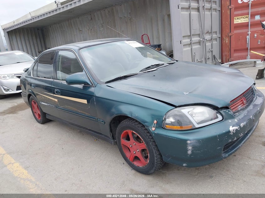 1997 Honda Civic VIN JHMEJ6671VS037529 IAAI salvage auction — REAR END, Salvage (California), sold $200 on 2026-07-15 (photo 1)