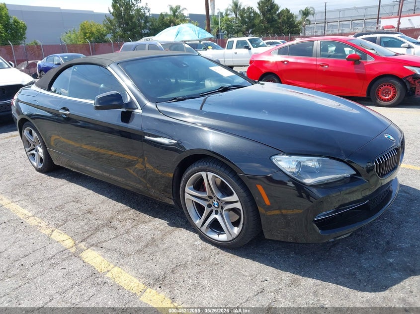 2012 BMW 6er VIN WBALZ3C59CDL71602 IAAI salvage auction — NORMAL WEAR, Clear - Dealer Only (California), sold $1,475 on 2026-07-28 (photo 1)