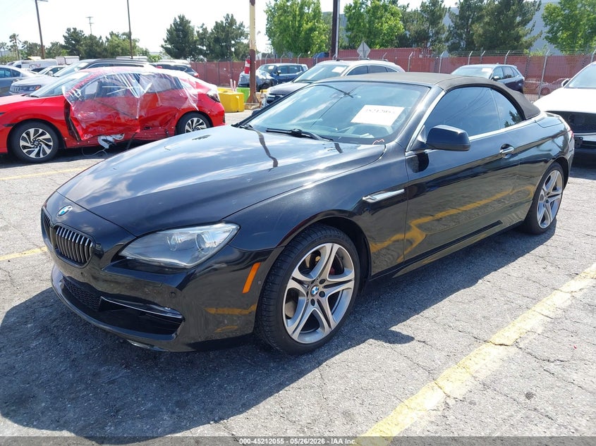 2012 BMW 6er VIN WBALZ3C59CDL71602 IAAI salvage auction — NORMAL WEAR, Clear - Dealer Only (California), sold $1,475 on 2026-07-28 (photo 2)