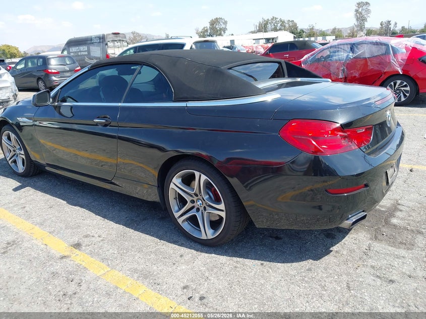 2012 BMW 6er VIN WBALZ3C59CDL71602 IAAI salvage auction — NORMAL WEAR, Clear - Dealer Only (California), sold $1,475 on 2026-07-28 (photo 3)