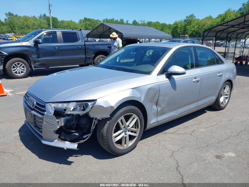 2017 Audi A4 VIN WAUANAF49HN061820 IAAI salvage auction — LEFT FRONT, Salvage (Connecticut), sold $2,375 on 2026-07-30 (photo 2)
