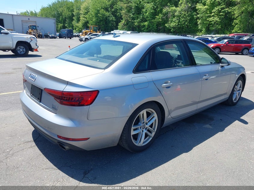 2017 Audi A4 VIN WAUANAF49HN061820 IAAI salvage auction — LEFT FRONT, Salvage (Connecticut), sold $2,375 on 2026-07-30 (photo 4)