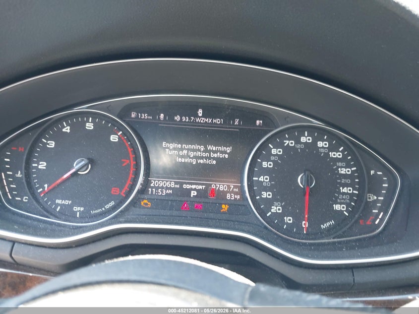 2017 Audi A4 VIN WAUANAF49HN061820 IAAI salvage auction — LEFT FRONT, Salvage (Connecticut), sold $2,375 on 2026-07-30 (photo 7)