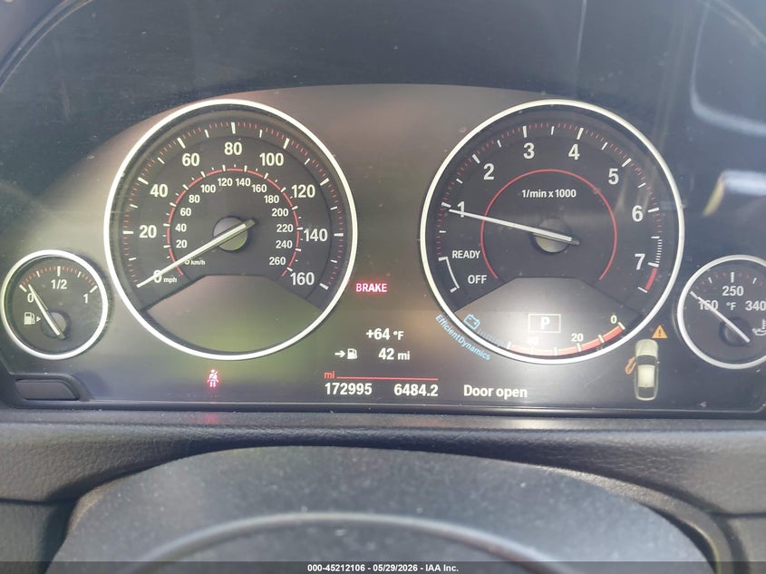 2016 BMW 3er VIN WBA8Z5C51GG500874 IAAI salvage auction — LEFT FRONT, Salvage Title, sold $1,250 on 2026-07-24 (photo 7)