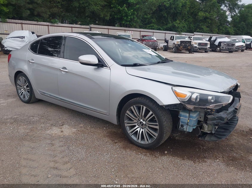2016 Kia Cadenza VIN KNALN4D75G5217566 IAAI salvage auction — FRONT END, Original (Texas), sold $25 on 2026-07-23 (photo 1)