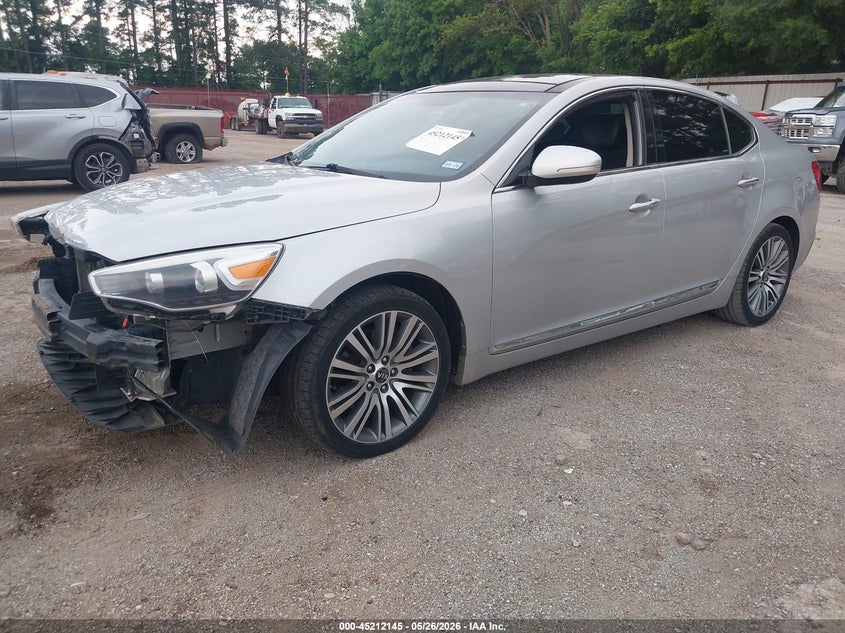 2016 Kia Cadenza VIN KNALN4D75G5217566 IAAI salvage auction — FRONT END, Original (Texas), sold $25 on 2026-07-23 (photo 2)