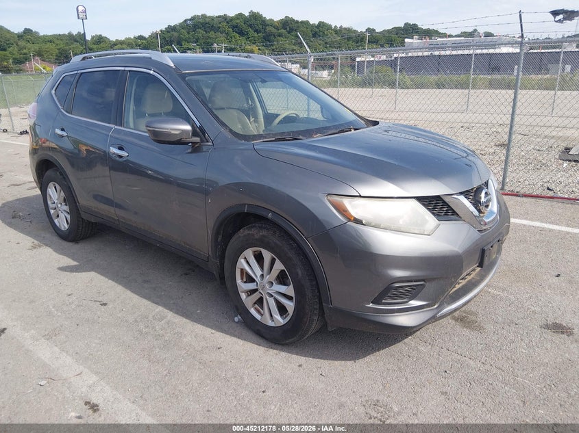 2015 Nissan Rogue VIN KNMAT2MV0FP543989 IAAI salvage auction — HAIL, Salvage (Illinois), sold $1,300 on 2026-07-07 (photo 1)