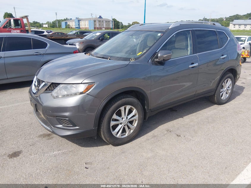 2015 Nissan Rogue VIN KNMAT2MV0FP543989 IAAI salvage auction — HAIL, Salvage (Illinois), sold $1,300 on 2026-07-07 (photo 2)