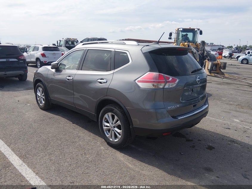 2015 Nissan Rogue VIN KNMAT2MV0FP543989 IAAI salvage auction — HAIL, Salvage (Illinois), sold $1,300 on 2026-07-07 (photo 3)