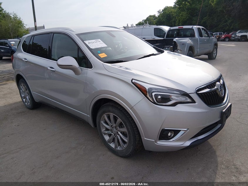 2019 Buick Envision VIN LRBFX2SA9KD004503 IAAI salvage auction — HAIL, Clear (Kansas), sold $3,775 on 2026-07-22 (photo 1)