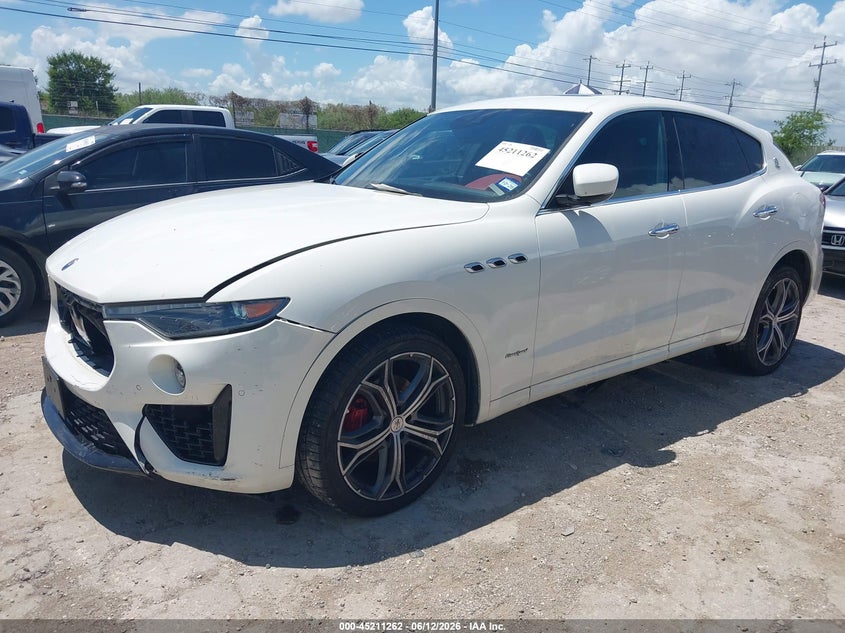 2021 Maserati Levante VIN ZN661XUS9MX372749 IAAI salvage auction — FRONT END, Salvage (Texas), sold $14,850 on 2026-07-20 (photo 2)
