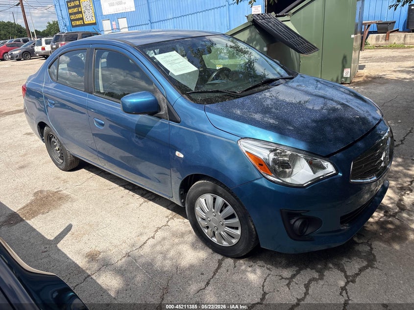 2019 Mitsubishi Mirage VIN ML32F3FJ2KHF03466 IAAI salvage auction — NORMAL WEAR, Original (Texas), sold $2,500 on 2026-09-03 (photo 1)