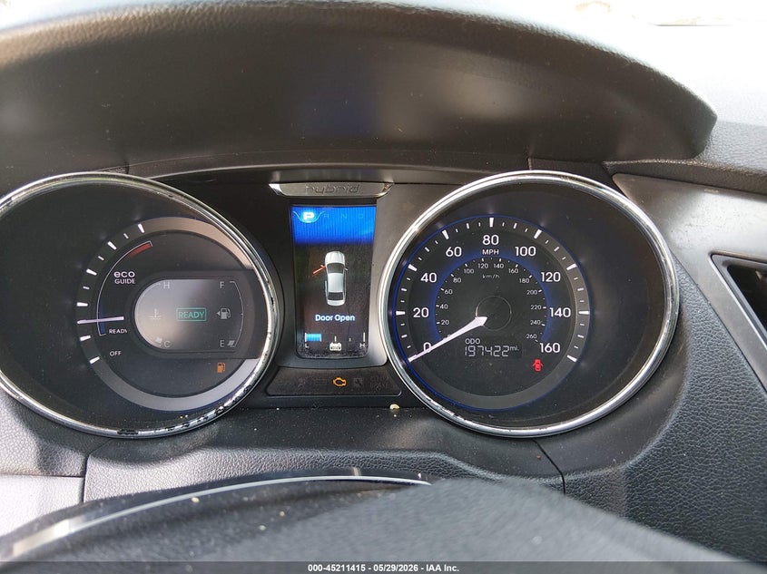 2014 Hyundai Sonata VIN KMHEC4A45EA116667 IAAI salvage auction — LEFT FRONT, Salvage Title, sold $650 on 2026-07-08 (photo 7)