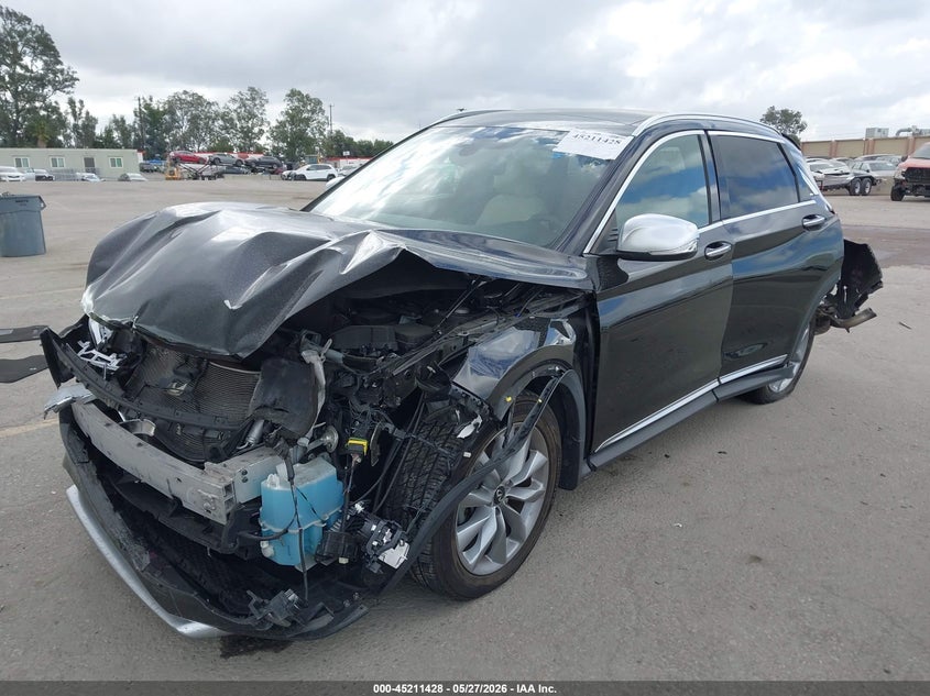 2021 Infiniti Qx50 VIN 3PCAJ5BA4MF107323 IAAI salvage auction — FRONT & REAR, Salvage Title, sold $925 on 2026-07-22 (photo 2)