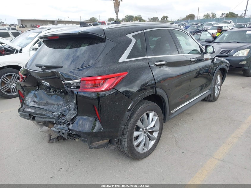 2021 Infiniti Qx50 VIN 3PCAJ5BA4MF107323 IAAI salvage auction — FRONT & REAR, Salvage Title, sold $925 on 2026-07-22 (photo 4)